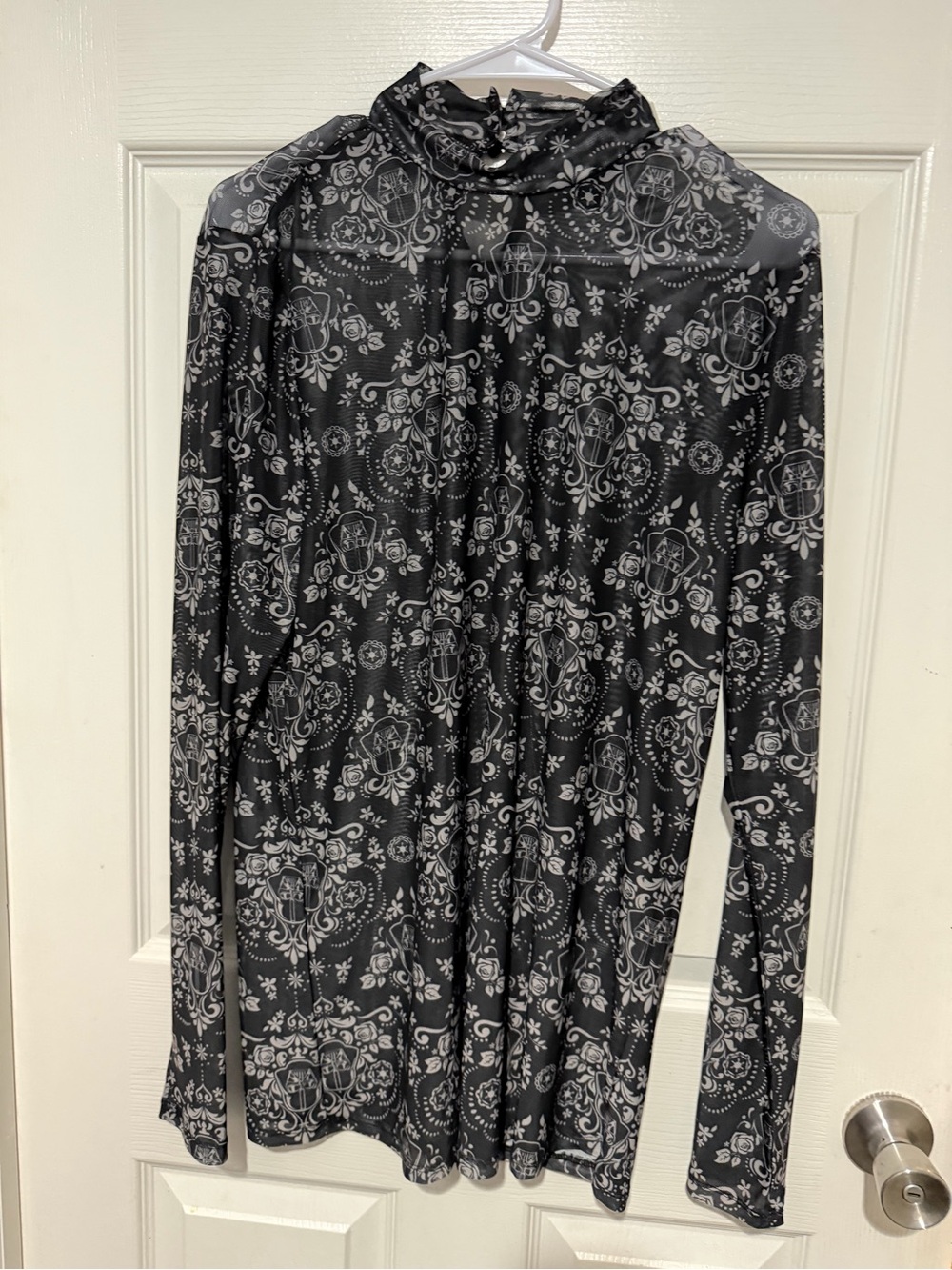 Star Wars Darth Vader sheer long sleeve shirt